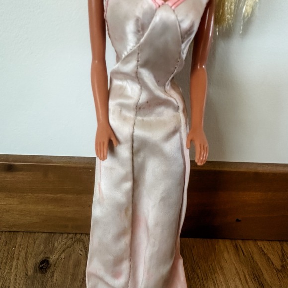 1966 Japan Blonde Malibu‎ Barbie Doll With Flower In Hair Pink Dress - Picture 4 of 13
